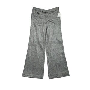 Gap Wide Leg Flare‎ Wool Blend Trouser Pants NWT Womens Size 10 Gray Career Work